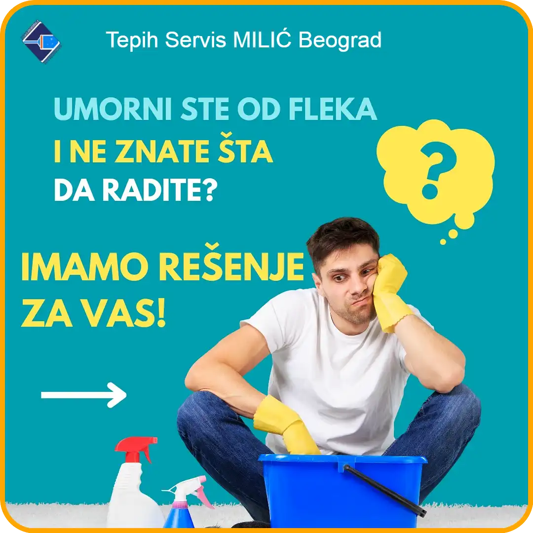 Mladić sa opštine Voždovac u brizi zbog fleka na tepihu.